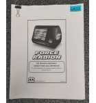 MERIT FORCE RADION Arcade Game Manual #6822 