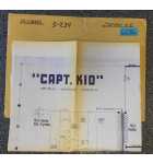 MIDWAY CAPTAIN KID Arcade Game SCHEMATICS #6636 