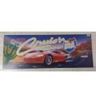 MIDWAY CRUIS'N USA Arcade Game Dual Overhead Plexiglass Header #7361  