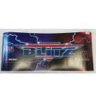 MIDWAY NFL BLITZ Arcade Game Flexible Overhead Marquee Header (2487)