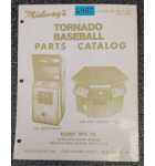 MIDWAY TORNADO BASEBALL Arcade Game Parts Catalog #6487