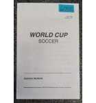 MIDWAY WORLD CUP SOCCER Pinball Machine OPERATOR'S HANDBOOK #6758