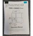 NAMCO TIME CRISIS 2 DELUXE Arcade Game OPERATOR'S Manual #6817  
