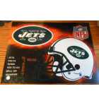 STERN NFL New York Jets Pinball Machine Translite Backbox Artwork 