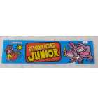 NINTENDO DONKEY KONG JUNIOR Arcade Game Plexiglass Header (2) 