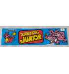 NINTENDO DONKEY KONG JUNIOR Arcade Game Plexiglass Header (5) 