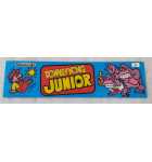 NINTENDO DONKEY KONG JUNIOR Arcade Game Plexiglass Header (6) 