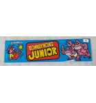 NINTENDO DONKEY KONG JUNIOR Arcade Game Plexiglass Header (7) 