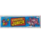 NINTENDO DONKEY KONG JUNIOR Arcade Game Plexiglass Header (8) 