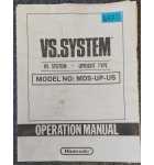 NINTENDO VS. SYSTEM Upright Arcade Game Operation Manual #6522 