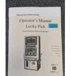 OVER AND UNDER LUCKY PICK Arcade Machine OPERATOR'S Manual #6848 