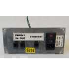 PHONE IN/OUT, ETHERNET & POWER PLATE #8378 