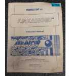 ROMSTAR ARKANOID Arcade Game INSTRUCTION MANUAL #6792 