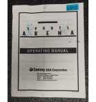 SAMMY USA SPORTS ARENA Redemption Arcade Game OPERATING Manual #6853 