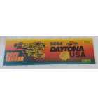SEGA DAYTONA USA RACE LEADER Arcade GLASS Header (X27)