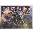 SEGA HARLEY DAVIDSON 1st Edition Pinball Machine Translite (2492) 