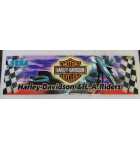 SEGA HARLEY DAVIDSON / LA RIDERS Arcade Game PLEXIGLASS HEADER #8658