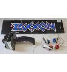 SEGA ZAXXON Arcade Game MARQUEE HEADER, JOYSTICK & BUTTONS #9815 