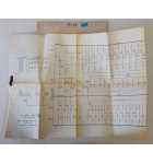 SEIDEL AMUSEMENT TWENTY ONE 21 Acade Game Schematics #6271 