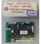 SMART INDUSTRIES TICKET CENTER Arcade Machine SENSOR/SHREDDER CONTROL Board #196383 (2190) 