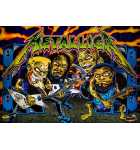  	STERN METALLICA PRO Pinball Machine Game GREEN LETTER Translite Backbox Artwork for sale  