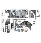STERN MUNSTERS PREMIUM BLACK & WHITE Pinball Machine Complete Plastic Set #803-5000-L3 