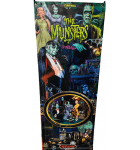 STERN THE MUNSTERS Original Pinball Machine Game COLLECTIBLE VINYL DISPLAY BANNER #6918  