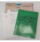 TAITO COLONY 7 Arcade Game Manual #6282  