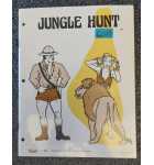 TAITO JUNGLE HUNT Arcade Game MANUAL #6643 