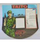 TAITO OPERATION WOLF Arcade Game LEXAN CONTROL PANEL OVERLAY #7994