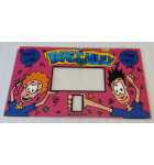 TICKET ALLEY Arcade Game Plexiglass Backglass Backbox Header #8353