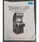 ULTRACADE DRAGON'S LAIR Arcade Game INSTRUCTION Manual #6825 