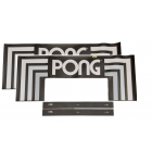 UNIS PONG Table Arcade Game 4 piece Cabinet Art Decal Set #7060  