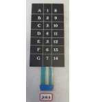 USI WITTERN FSI FAWN Snack Machine KEYPAD #20979899 (2413) 
