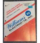 WILLIAMS FIREPOWER & LATER Pinball Machine MAINTENANCE MANUAL #6614  