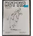 WILLIAMS HOP TIP Pinball Machine MANUAL #6563 