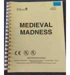 WILLIAMS MEDIEVAL MADNESS Pinball Game OPERATIONS Manual #6433 