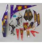 WILLIAMS MEDIEVAL MADNESS Pinball Machine 14 Pc. Incomplete Plastic Set #219