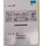 WILLIAMS MONSTER BASH Pinball OPERATIONS MANUAL #6211  