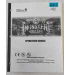 WILLIAMS MONSTER BASH Pinball OPERATIONS MANUAL #6213 