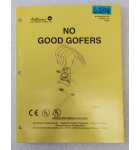 WILLIAMS NO GOOD GOFERS Pinball OPERATIONS MANUAL #6208 