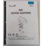 WILLIAMS NO GOOD GOFERS Pinball OPERATIONS MANUAL #6216 