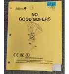 WILLIAMS NO GOOD GOPHERS Pinball Game OPERATIONS MANUAL #6598 