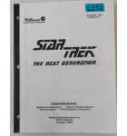 WILLIAMS STAR TREK THE NEXT GENERATION Pinball OPERATIONS MANUAL #6232  