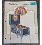 WILLIAMS TIME FANTASY Pinball Machine DRAWING SET #6573 