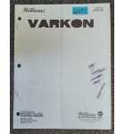 WILLIAMS VARKON Pinball Machine MANUAL #6577 