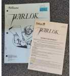 WILLIAMS WARLOK Pinball Game MANUAL & INSTRUCTION BOOKLET #6582 