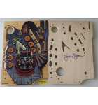 WOZ Wizard of Oz Pinball Machine MINI CASTLE PLAYFIELD & BLANK TEST PRINT Set #05-4001-02 (7373)_1