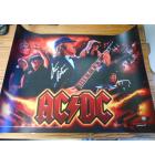 AC/DC PRO Pinball Translite Backbox Artwork - Signed by Steve Ritchie