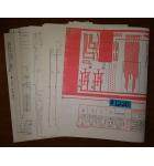 ADD'EM UP Arcade Machine Game SCHEMATICS & MISC. PAPERWORK #1220 for sale  